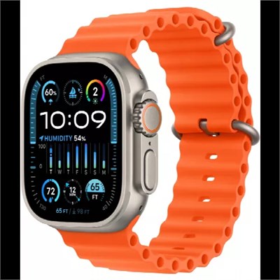 Часы Apple Watch Ultra 2 (2024) GPS 49 мм, корпус черный титан (Black Titanium), ремешок Alpine, цвет: темно-зеленый (Dark Green), размер: M 1364724296