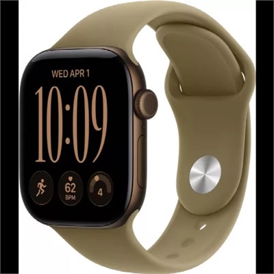 Часы Apple Watch Series 11 46 мм, корпус алюминий серый космос (Space Grey Aluminium), ремешок Sport Band, цвет: черный (Black), размер: S/M 804747418