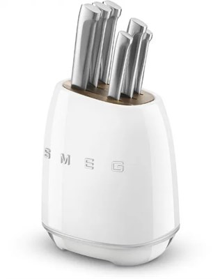 Набор ножей с подставкой SMEG KBSF02WH белый (EAC) 805287320