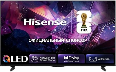 75" Телевизор Hisense 75E7S PRO (2026), 4K UHD, QLED, 144 Гц, черный (EAC) 716323381