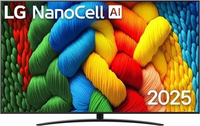 86" Телевизор LG 86NANO81A6A.ARUG 2025 (4K UHD 3840x2160, Smart TV) черный 1393414917