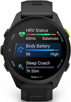 Умные часы Garmin Forerunner 70 43mm Amoled черный с черным силиконовым ремешком (010-04307-10) 1895837372