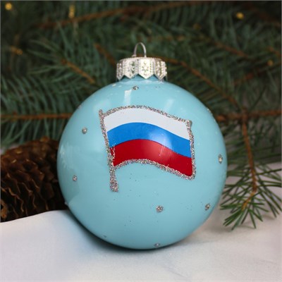 Шар "Триколор", 80 мм., в подарочной упаковке 156784031