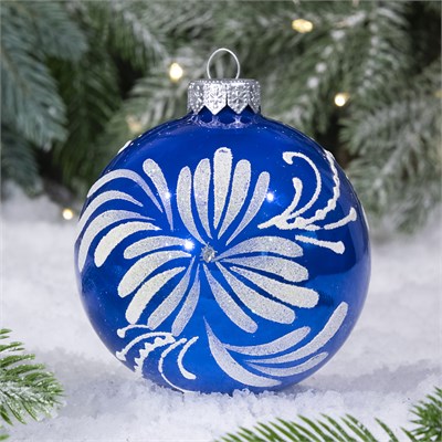 Шар "Жасмин" синий, 85 мм., в подарочной упаковке 553542702