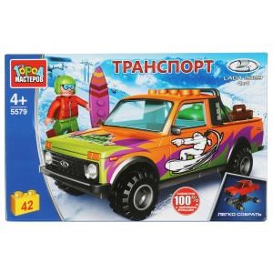 Конструктор LADA 4x4 PICKUP, 42 дет. (легко собрать) Город мастеров 5579-KK