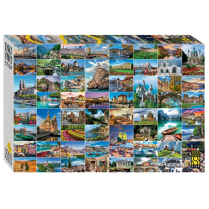 Мозаика "puzzle" 3000 "Достопримечательности Европы" # 85026