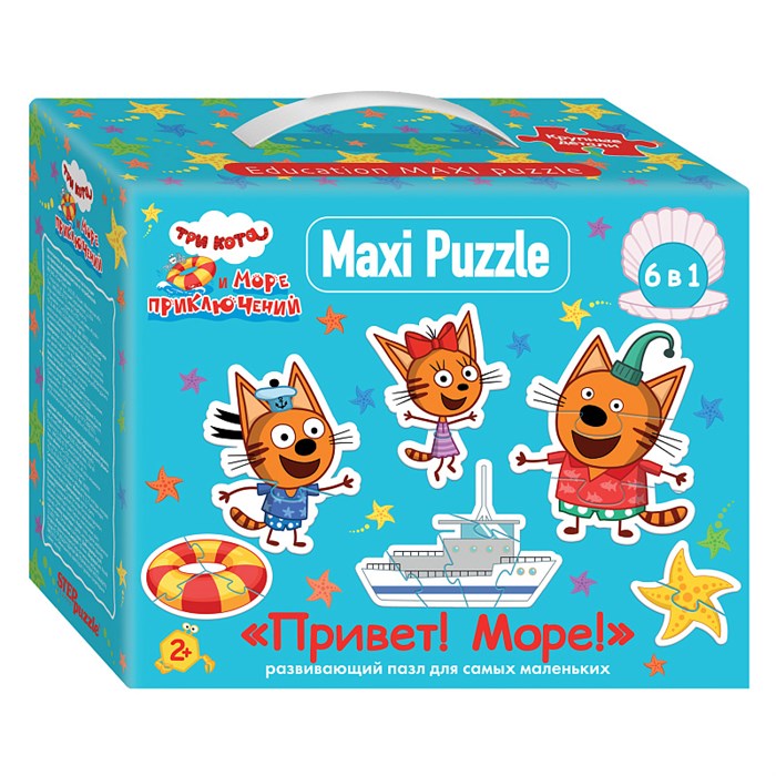Мозаика "puzzle" 6в1 "Три кота" (АО "СТС") # 68002