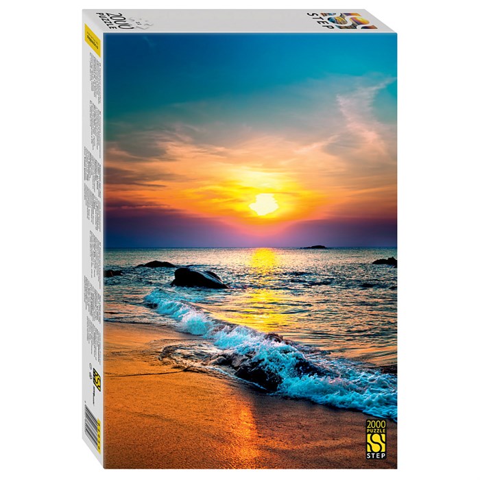 Мозаика "puzzle" 2000 "Закат на море" # 84050