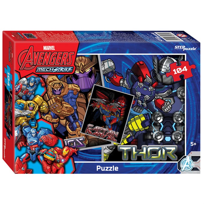 Мозаика "puzzle" 104 Avengers MECH Strike (Марвел) # 82239