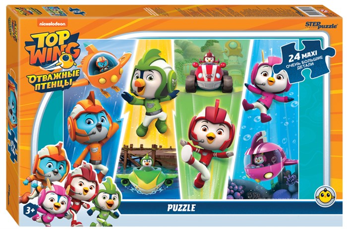 Мозаика puzzle maxi 24 Отважные птенцы (Никелодеон) # 90071