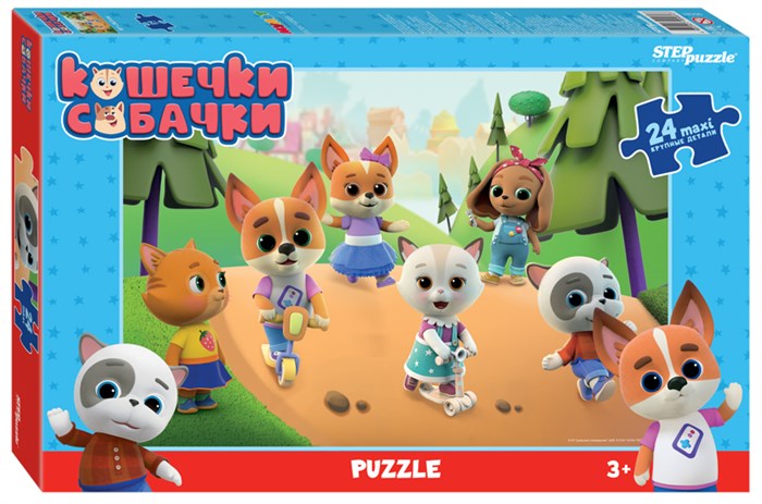 Мозаика puzzle maxi 24 Кошечки и собачки (0+ Медиа) # 90081