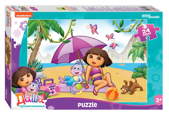 Мозаика puzzle maxi 24 Даша-путешественница (Никелодеон) # 90050