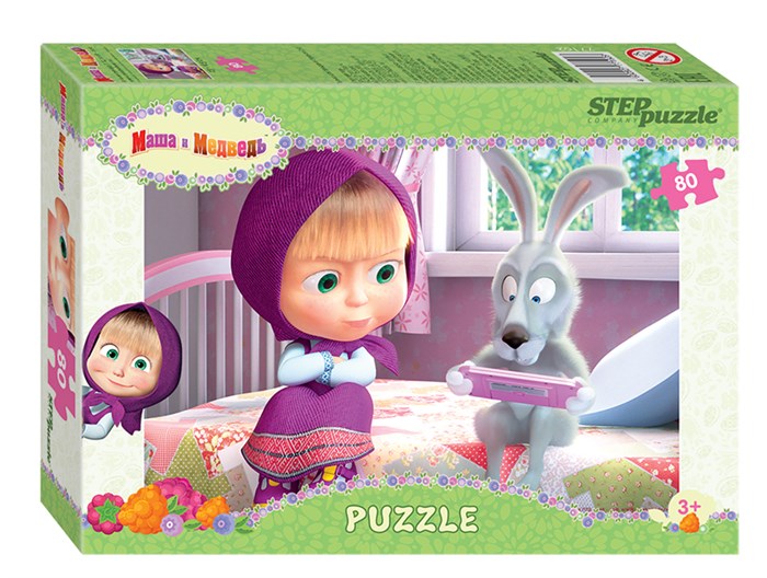 Мозаика puzzle 80 Маша и Медведь - 2 (Анимаккорд) # 77162
