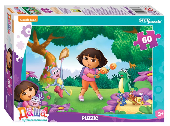 Мозаика puzzle 60 Даша-путешественница (Никелодеон) # 81176