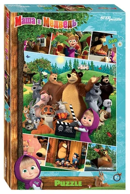 Мозаика puzzle 560 Маша и Медведь - 2 (Анимаккорд) # 97068