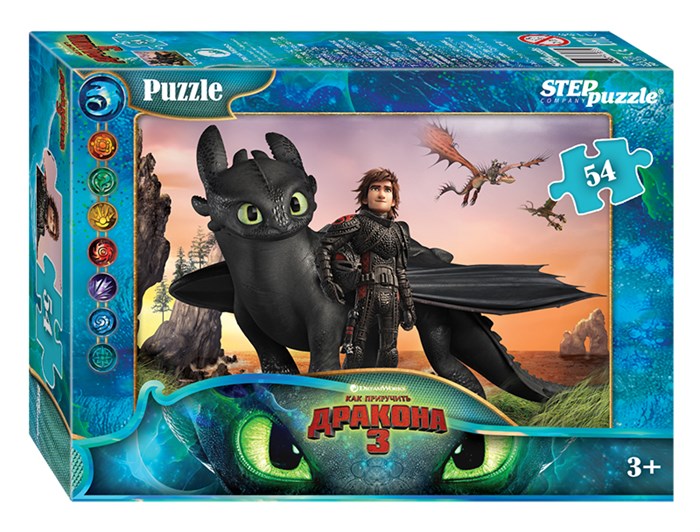 Мозаика puzzle 54 Как приручить дракона - 3 (DreamWorks) # 71166