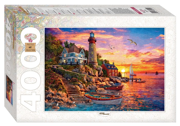 Мозаика puzzle 4000 Маяк на закате # 85415