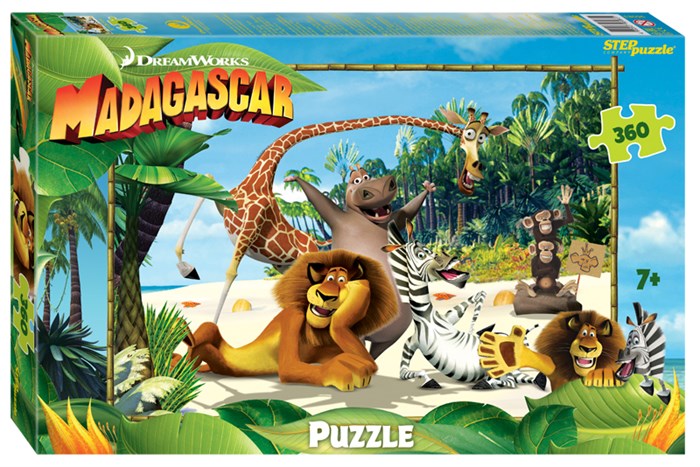 Мозаика puzzle 360 Мадагаскар - 3 (Dreamworks, Мульти) # 96083