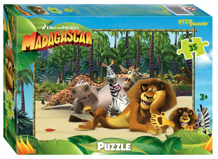 Мозаика puzzle 35 Мадагаскар - 3 (DreamWorks, Мульти) # 91185