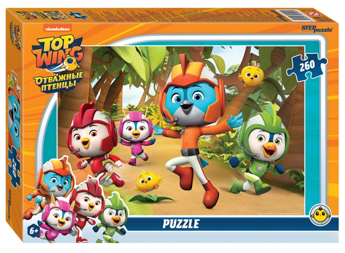 Мозаика puzzle 260 Отважные птенцы (Никелодеон) # 95104