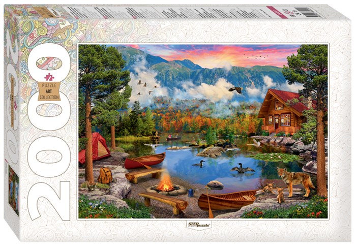 Мозаика puzzle 2000 Горное озеро # 84041