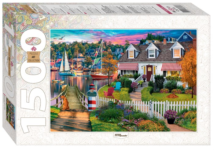 Мозаика puzzle 1500 Дом в гавани Чарльз Харбор # 83070