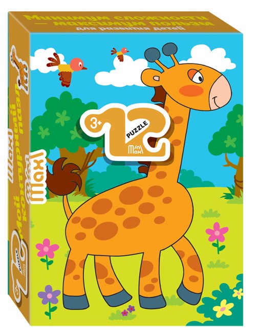Мозаика puzzle 12 Жираф (Mini-maxi) # 86000