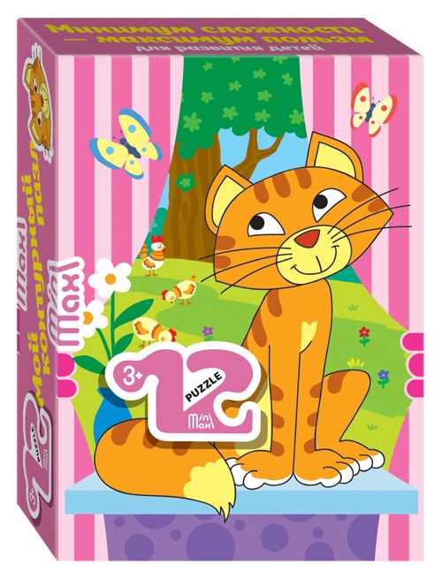Мозаика puzzle 12 Кошечка (Mini-maxi) # 86002