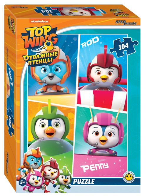 Мозаика puzzle 104 Отважные птенцы (Никелодеон) # 82206