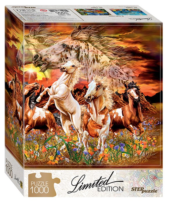 Мозаика "puzzle" 1000 "Найди 16 лошадей" (Limited Edition) # 79802