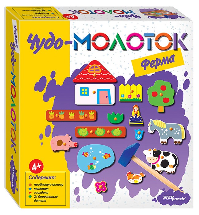 Развивающая игра "Ферма. Чудо-молоток" # 76138