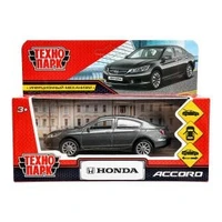Машина металл HONDA ACCORD длина 12 см, двери, багаж, инерц, серый, кор. Технопарк ACCORD-GY (72)