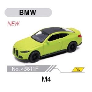 Машина металл 4.75" BMW m4 инерц. открыв. двери в дисплее 43811D