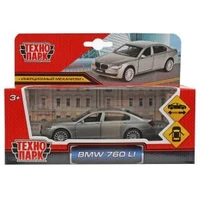 Машина металл BMW 760 li, 11,4 см, двери, инерция, темно-серый, кор. Технопарк 67314 (96)
