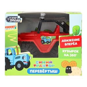 Машина-перевертыш СИНИЙ ТРАКТОР на бат.кор.12*9,5*9см ТЕХНОДРАЙВ 1312B154-R2 (192)