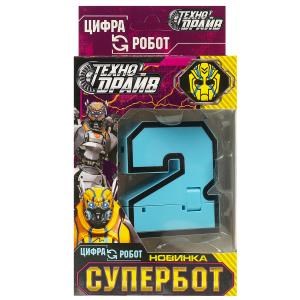 Робот трансформирующийся в цифру 2, кор.10,5*19*6см ТЕХНОДРАЙВ ZY1178643-R2