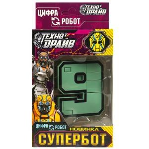 Робот трансформирующийся в цифру 9, кор.10,5*19*6см ТЕХНОДРАЙВ ZY1178643-R9