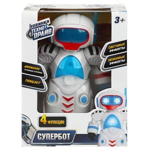 Робот супербот свет/звук, движение, кор.16,5*22,5*8,5см ТЕХНОДРАЙВ 1708B169-R