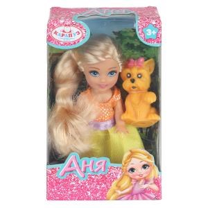 Кукла Аня 12 см, пит., кор. КАРАПУЗ ANNA-PET8-BB