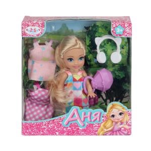 Кукла Аня 12 см, акс., кор КАРАПУЗ ANNA-SET3-BB