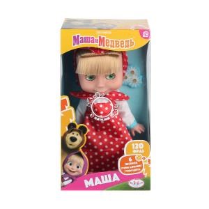 Кукла Маша и Медведь 25 см, 120 фраз, кор. КАРАПУЗ 83033-NP120