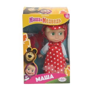 Кукла Маша и Медведь маша 15 см, без звука, акс, кор КАРАПУЗ в кор.30шт 83030WOSR23 (30)