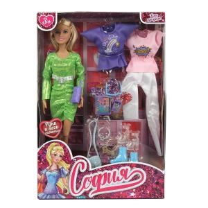 Кукла 29см София, руки и ноги сгиб, 2 комплекта одежды, акс, кор КАРАПУЗ 66001-DRESS15-S-BB (24)