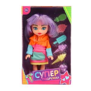 Кукла супер подружка 15 см, аксессуары No name MINI-SG8-RU