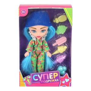 Кукла супер подружка 15 см, аксессуары No name MINI-SG3-RU