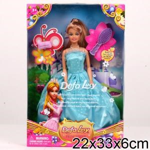 Кукла с аксесс., цвет одежды в ассорт. в кор. 33*22*6см (С) 8063