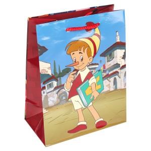 Пакет подарочный глянцевый СОЮЗМУЛЬТФИЛЬМ м,буратино,140 гр/м2 ЧУДО ПРАЗДНИК PM-130543-BU