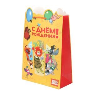 Пакет подарочный креативный СОЮЗМУЛЬТФИЛЬМ ml,190 гр/м2 ЧУДО ПРАЗДНИК PML-130101-SM