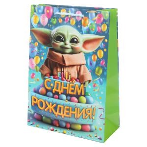 Пакет подарочный глянцевый ml,воин звезд,140 гр/м2 ЧУДО ПРАЗДНИК PML-130520-SW
