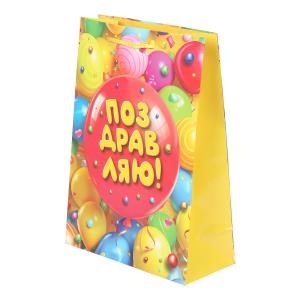 Пакет подарочный глянцевый ml, шарик,140 гр/м2 ЧУДО ПРАЗДНИК PML-127541-HB6